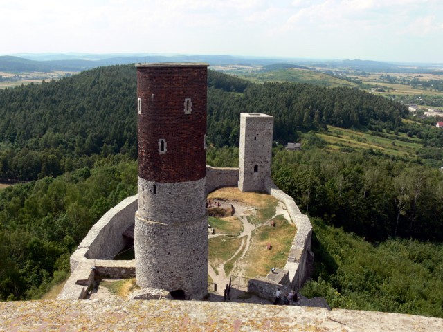 Zamek Chęciny - widok z wieży