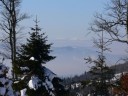 Widok na Karkonosze z okolic Schroniska