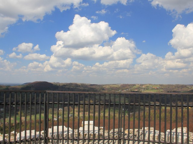 Widok z wieży zamku Lipowiec