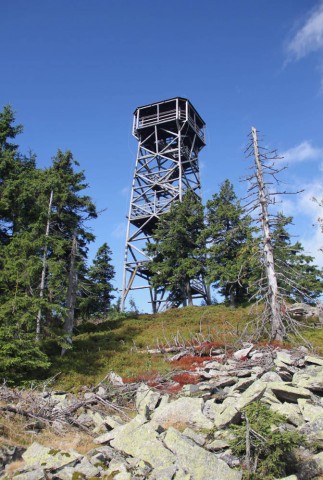 Wieża widokowa na Trójmorskim Wierchu