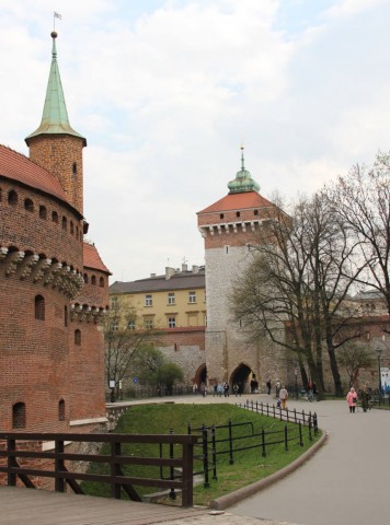 Barbakan i Brama Floriańska w Krakowie